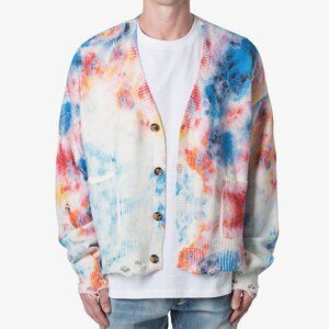 mnml Tie Dye Cardigan Sweater - Multi Size SMulti / S